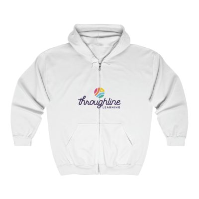 Unisex Full Zip Hooded Sweatshirt - Front Logo Only (2 Colors)