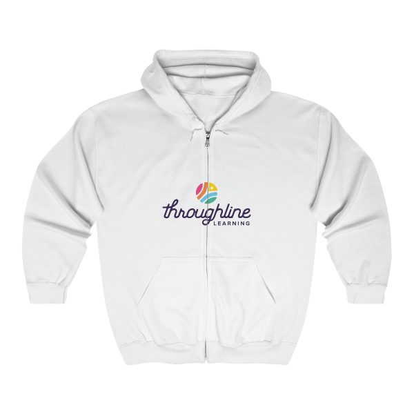 Unisex Full Zip Hooded Sweatshirt - Front Logo Only (2 Colors)