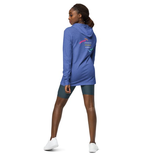 Unisex Hooded Long-Sleeve Tee - Front Logo With Back Tagline (3 Colors) - Image 8