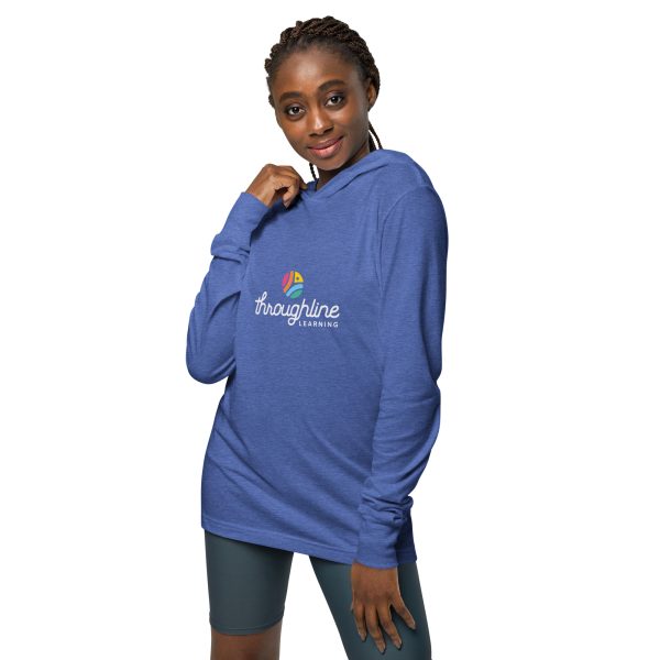 Unisex Hooded Long-Sleeve Tee - Front Logo With Back Tagline (3 Colors) - Image 7