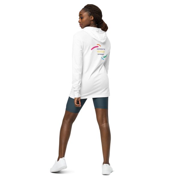 Unisex Hooded Long-Sleeve Tee - Front Logo With Back Tagline (3 Colors) - Image 5