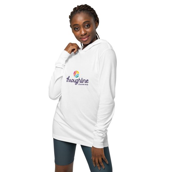 Unisex Hooded Long-Sleeve Tee - Front Logo With Back Tagline (3 Colors) - Image 11