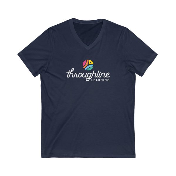 Unisex Jersey Short Sleeve V-Neck Tee (2 colors)