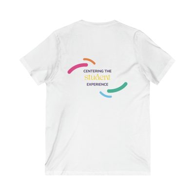 Unisex V-Neck Tee - Front Logo With Back Tagline (2 Colors)