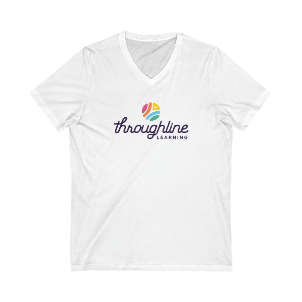 Unisex Jersey Short Sleeve V-Neck Tee (2 colors) - Image 3