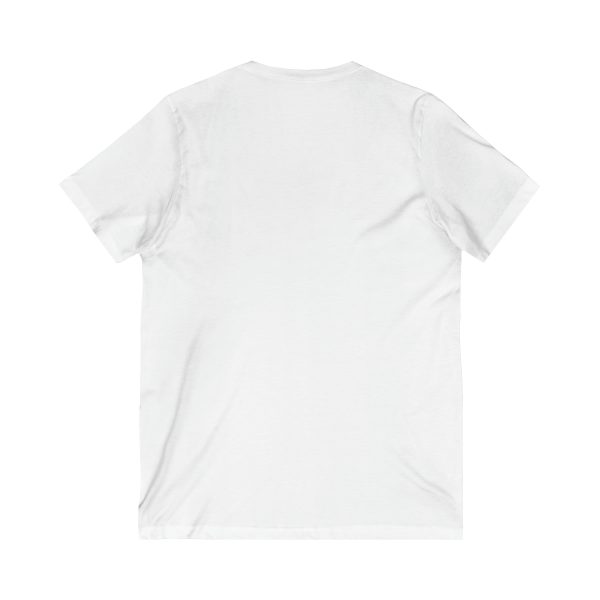 Unisex Jersey Short Sleeve V-Neck Tee (2 colors) - Image 4